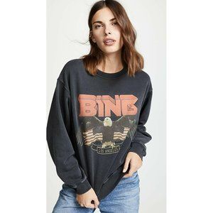 Anine Bing Black Graphic Sweater